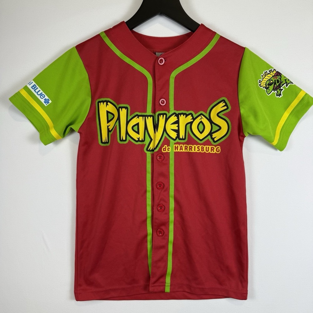 Harrisburg Senators Los Playeros Hispanic Heritage SGA Alternate Jersey MiLB YS